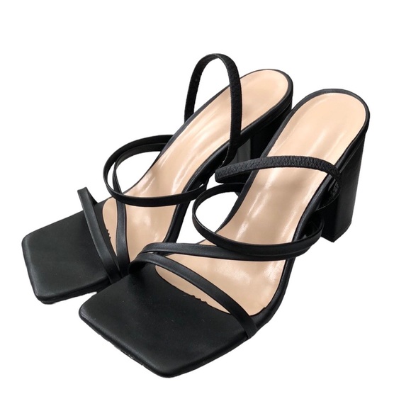 Chunky Heeled Slingback Sandals - Picture 3 of 8